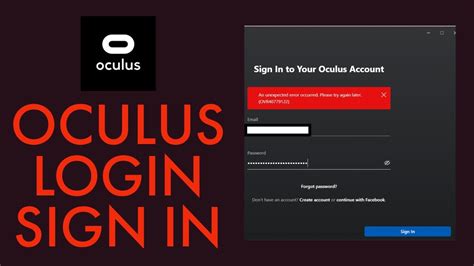 oculus rift login|log into oculus software.